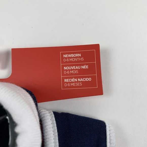 Nike Logo Futura Bib Booties 2Pcs Set 0-6 Months New‎ Born Baby Blue Cotton 6242 - Picture 3 of 6